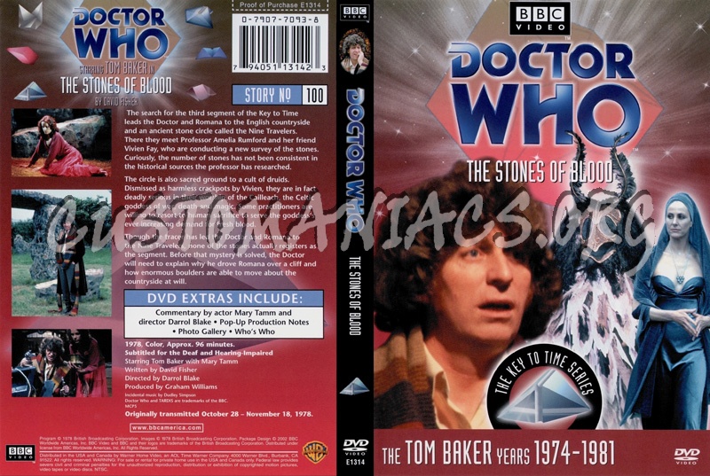 Doctor Who 100 Stones of Blood dvd cover