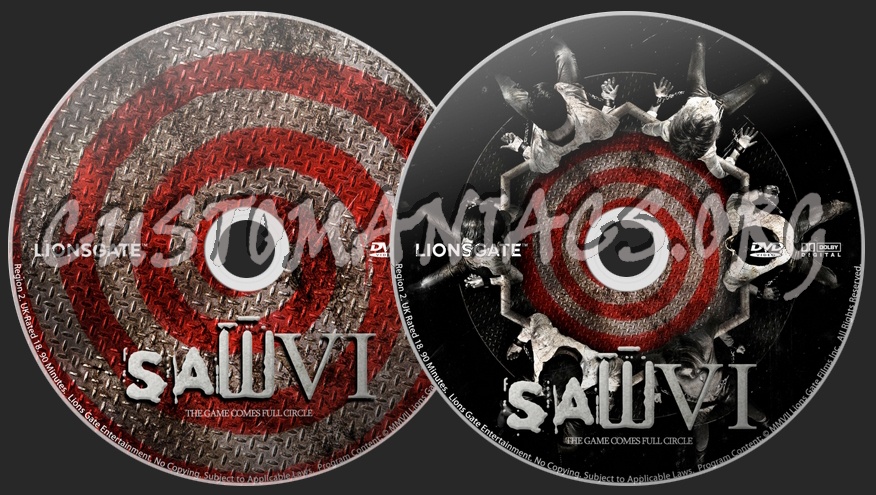 Saw VI dvd label