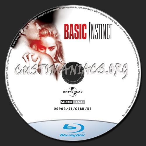 Basic Instinct blu-ray label