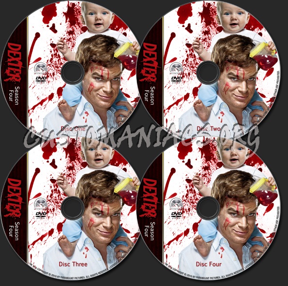 Dexter Season Four dvd label