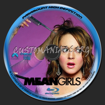 Mean Girls blu-ray label