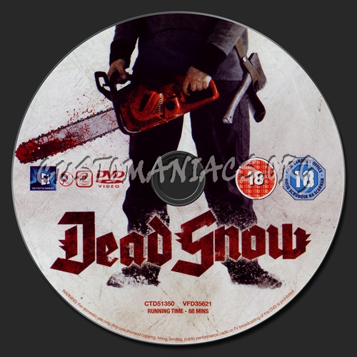 Dead Snow dvd label