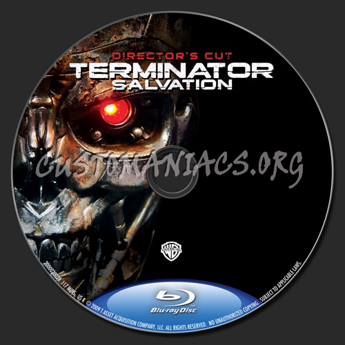 Terminator Salvation blu-ray label