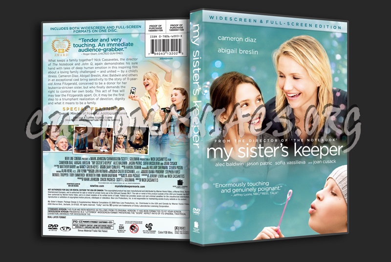 My Sister's Keeper dvd cover