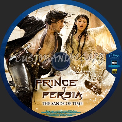 Prince of Persia -The Sands of Time blu-ray label