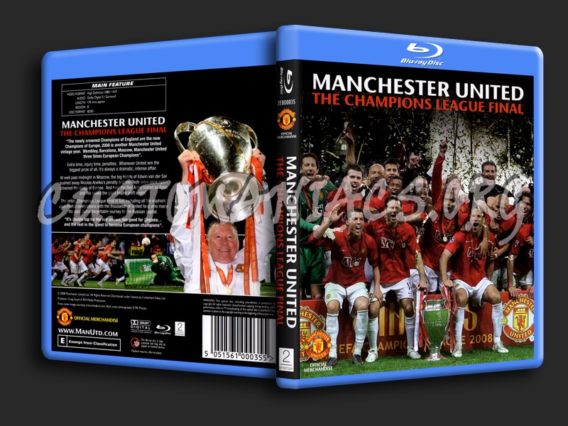 Manchester United The Champions League Final 2008 blu-ray cover