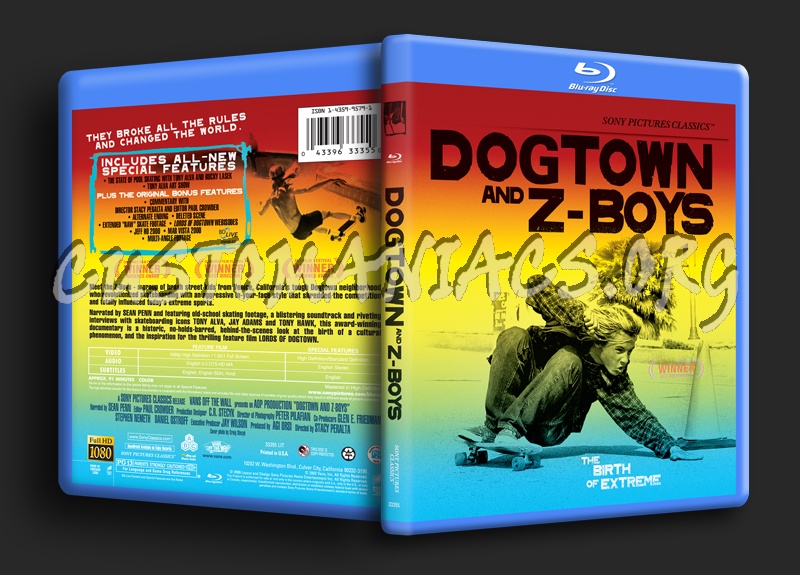 Dogtown and Z-Boys blu-ray cover