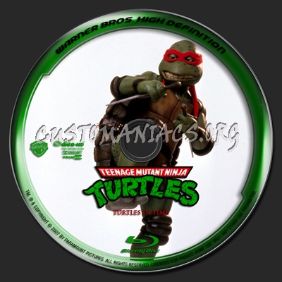 Teenage Mutant Ninja Turtles III blu-ray label