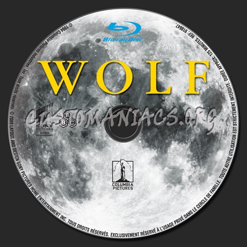 Wolf blu-ray label