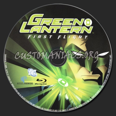 Green Lantern First Flight blu-ray label