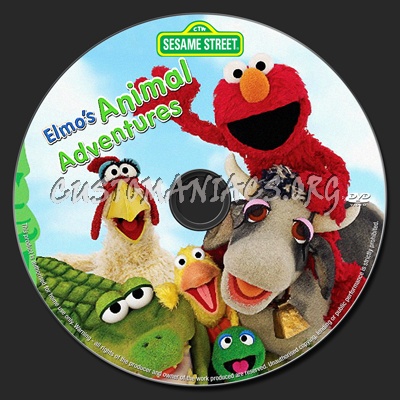 Sesame Street Elmo's Animal Adventures dvd label