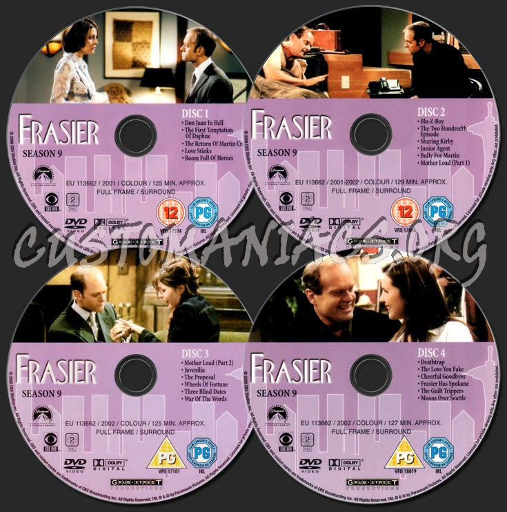 Frasier Season 9 dvd label