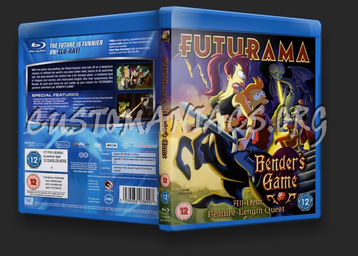 Futurama Bender's Big Game blu-ray cover