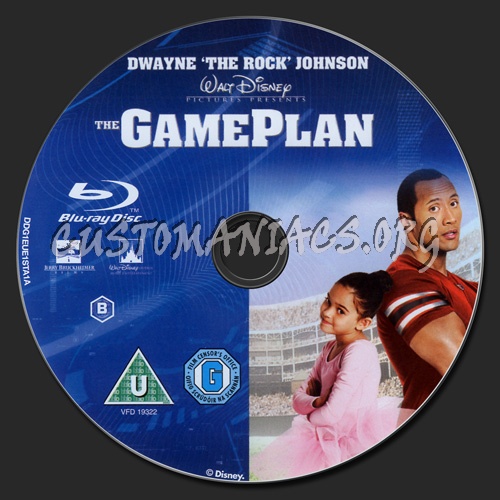 The Game Plan blu-ray label