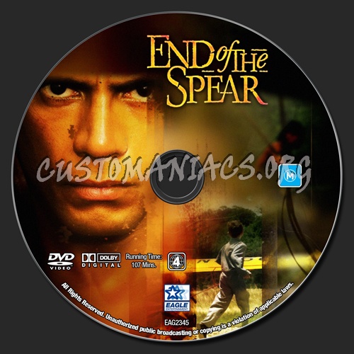 End Of The Spear dvd label