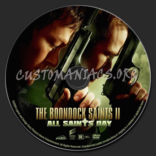 The Boondock Saints 2: All Saints Day dvd label
