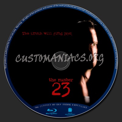 The Number 23 blu-ray label