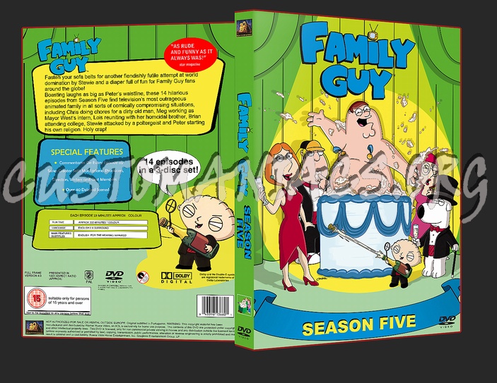 Family Guy Season 5 dvd cover