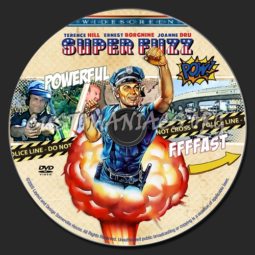 Super Fuzz dvd label