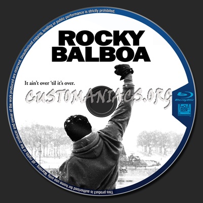 Rocky Balboa blu-ray label