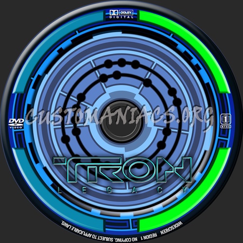 Tron legacy dvd label