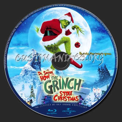 How The Grinch Stole Christmas blu-ray label