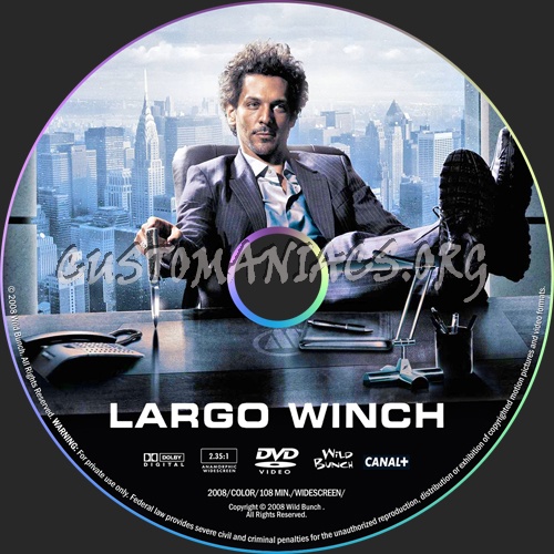 Largo Winch dvd label