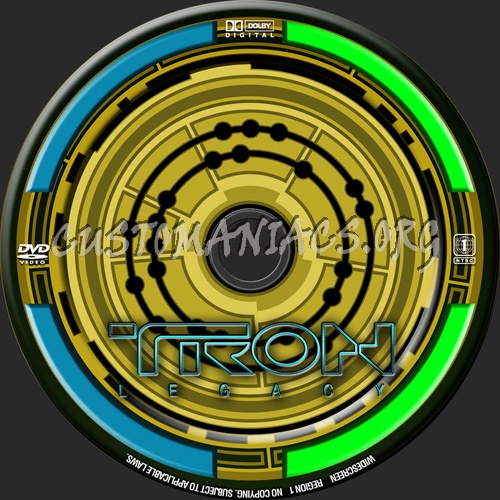 Tron legacy dvd label