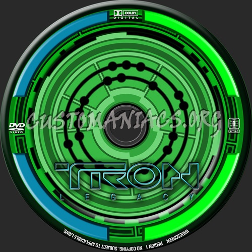 Tron legacy dvd label