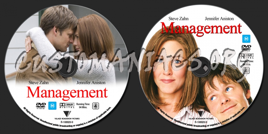 Management dvd label