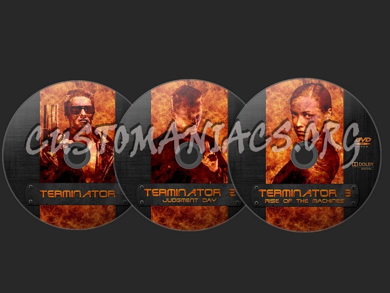 Terminator Trilogy dvd label