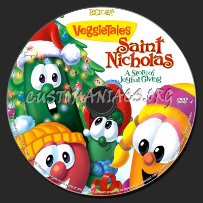 Veggietales Saint Nicholas dvd label