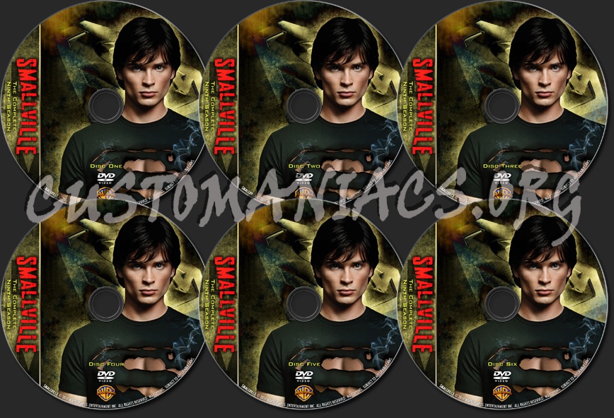 Smallville Season Nine dvd label
