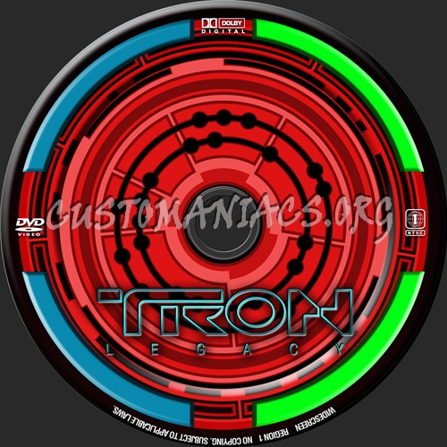 Tron legacy dvd label