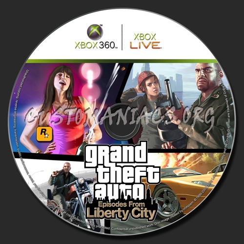 Grand Theft Auto - Episodes from Liberty City dvd label