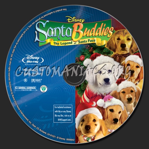 Santa Buddies blu-ray label