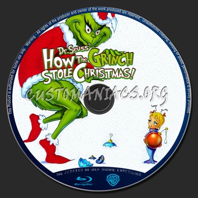 How The Grinch Stole Christmas blu-ray label