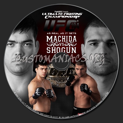 UFC 104 Machida vs Shogun dvd label