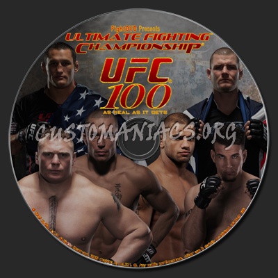 UFC 100 Making History dvd label