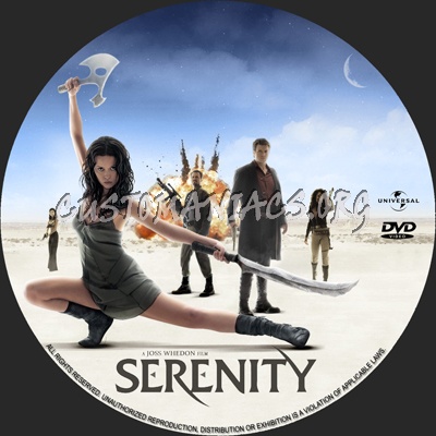 Serenity dvd label