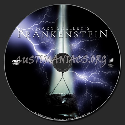 Mary Shelley's Frankenstein dvd label
