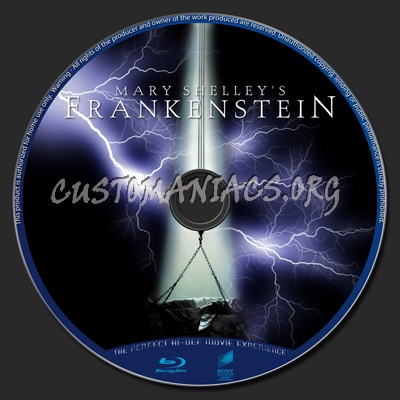 Mary Shelley's Frankenstein blu-ray label