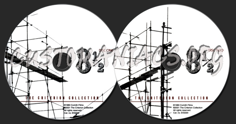 140 - 8 Eight and a Half 8 1/2 dvd label