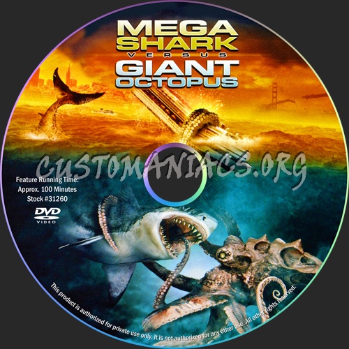 Mega Shark vs. Giant Octopus dvd label