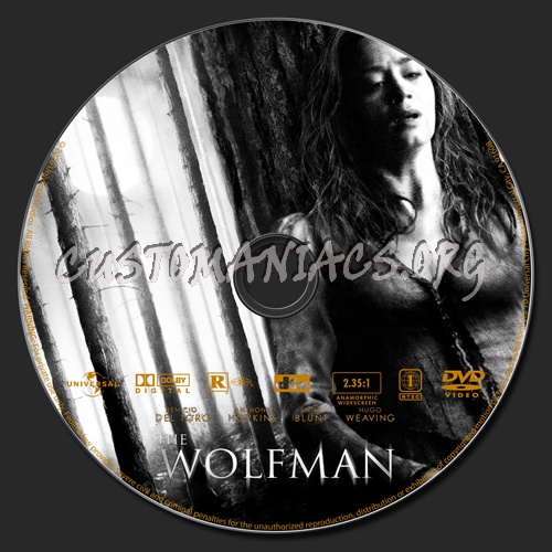 The Wolfman dvd label