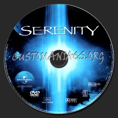 Serenity dvd label
