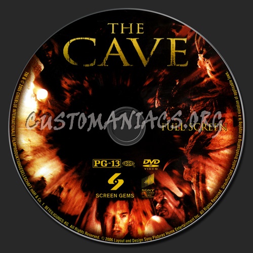 The Cave dvd label