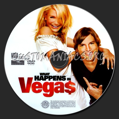 What Happens in Vegas dvd label