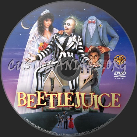 Beetlejuice dvd label
