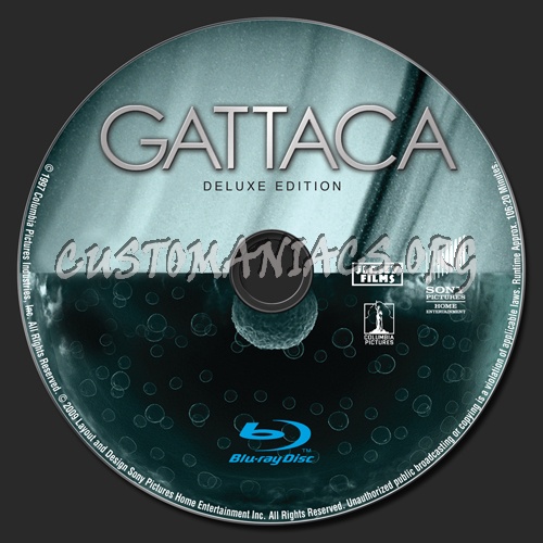 Gattaca blu-ray label